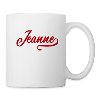 Jeanne - Prénom - Mug blanc - blanc - Droite