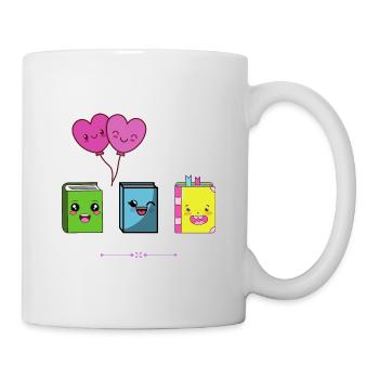 Livres Kawaii - Mug blanc - blanc - Droite