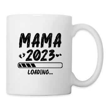 Schwangerschaft verkünden Idee Werdende Mama - Tasse - Weiß - Rechts
