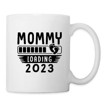 Mama loading 2023, werdende Mutter 2023 - Tasse - Weiß - Rechts
