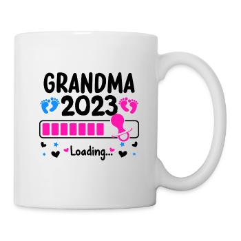 Grand-mère-à-être 2023 Grand-mère chargement 2023 Grand-mère - Mug blanc - blanc - Droite