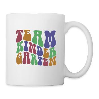Team Kindergarten Cool Pre-K Lehrer & Schüler Geschenk - Tasse - Weiß - Rechts