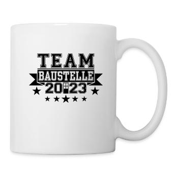 Team Construction Site 2023 House Construction Dream House Construction Workers - Mug - white - Right