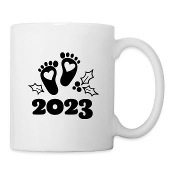 Bébé 2023 Grossesse Annoncer Naissance Bébé - Mug blanc - blanc - Droite