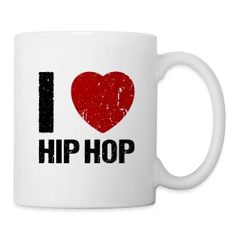 I love Hip Hop Musik - Tasse - Weiß - Rechts