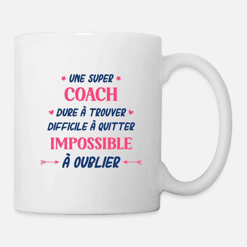 Une super coach - Mug blanc - blanc