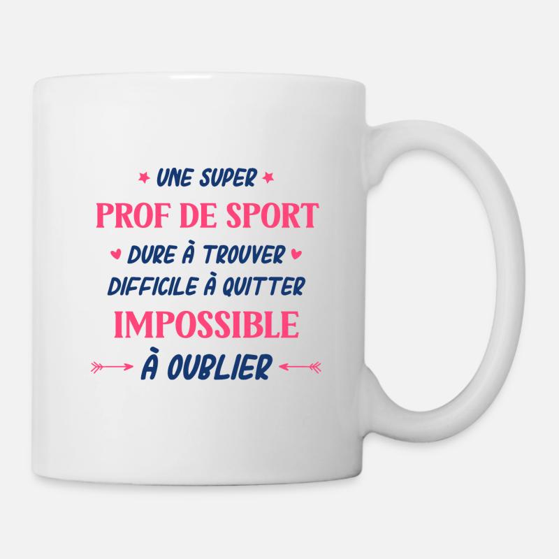 Une super prof de sport - Mug blanc - blanc