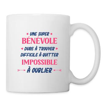 Super bénévole - Mug blanc - blanc - Droite