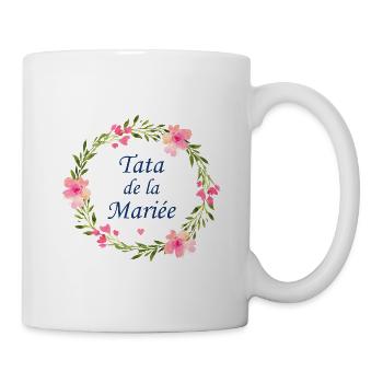 Tata de la mariée - Mug blanc - blanc - Droite