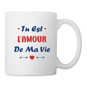 Tu est l'amour de ma vie - Mug blanc - blanc - Droite