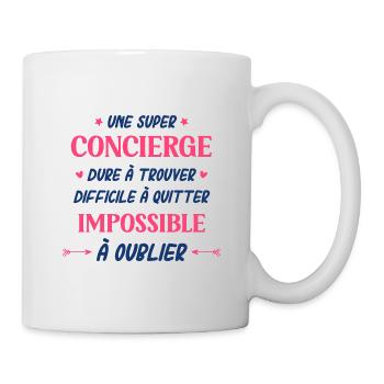 Super concierge - Mug blanc - blanc - Droite