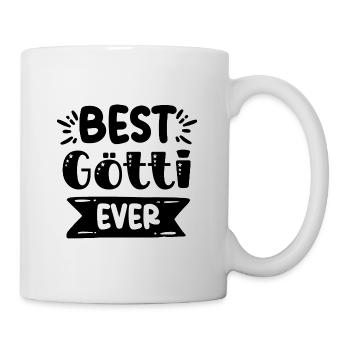 Bester Götti bescht Götti Schweiz Patenonkel - Tasse - Weiß - Rechts