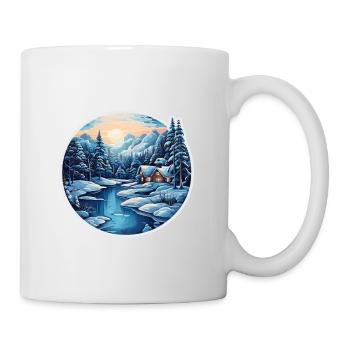 Hiver - Mug blanc - blanc - Droite