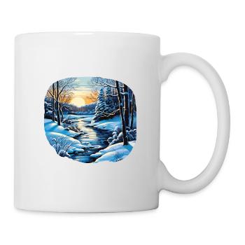 Hiver - Mug blanc - blanc - Droite