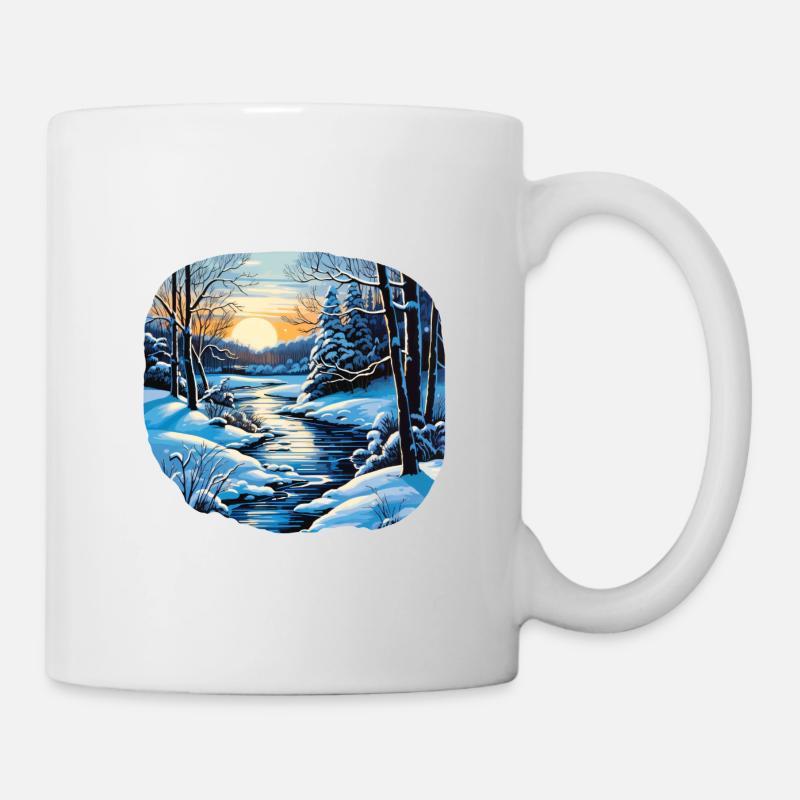 Winterlandschaft - Tasse - Weiß