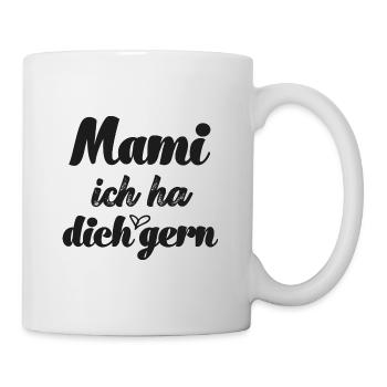 Mami ich ha dich gern Schweiz Mama Schweiz - Tasse - Weiß - Rechts