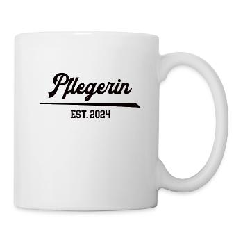 Pflegerin seit 2024 Pflegefachfrau Pflegekraft - Tasse - Weiß - Rechts