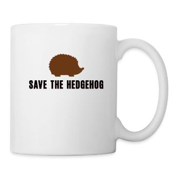 Rettet Den Igel Tierschutz Stacheltier Igelmotiv - Tasse - Weiß - Rechts