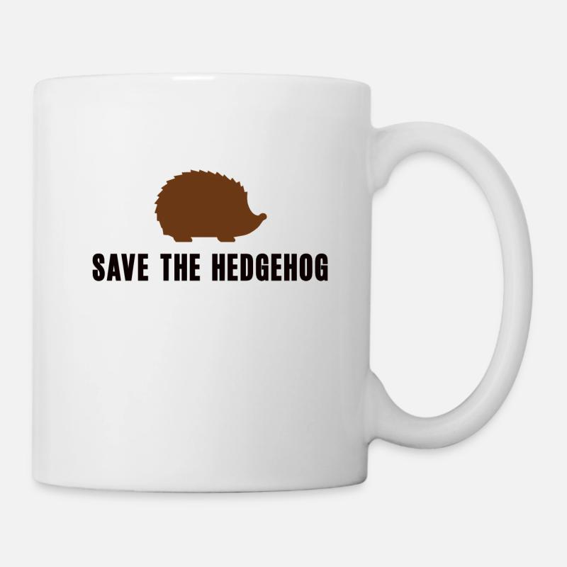 Rettet Den Igel Tierschutz Stacheltier Igelmotiv - Tasse - Weiß