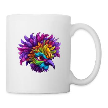 Flamant rose Mardi Gras Masque - Mug blanc - blanc - Droite