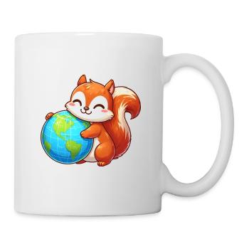 Squirrels for Environmental Protection & Nature Conservation - Mug - white - Right