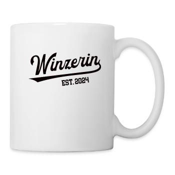 Winzerin 2024 Beruf Weinbäuerin Weingärtnerin Wein - Tasse - Weiß - Rechts