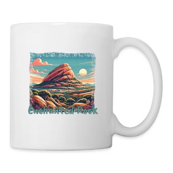 Verzauberter Felsen Texas Grunge Berge - Tasse - Weiß - Rechts