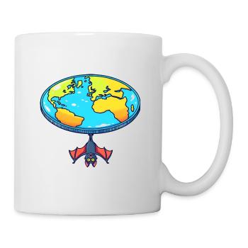 Flat Earth Bat Hide and Seek - Mug - white - Right