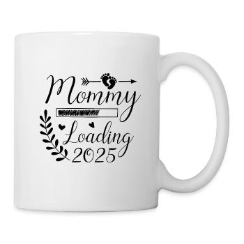 Maman 2025 chargement, je vais être 2025 Maman mignonne - Mug blanc - blanc - Droite