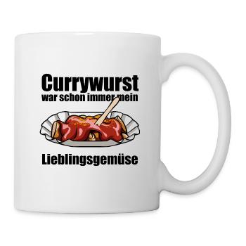Currywurst - Mein Lieblingsgemüse - Fast Food - Tasse - Weiß - Rechts
