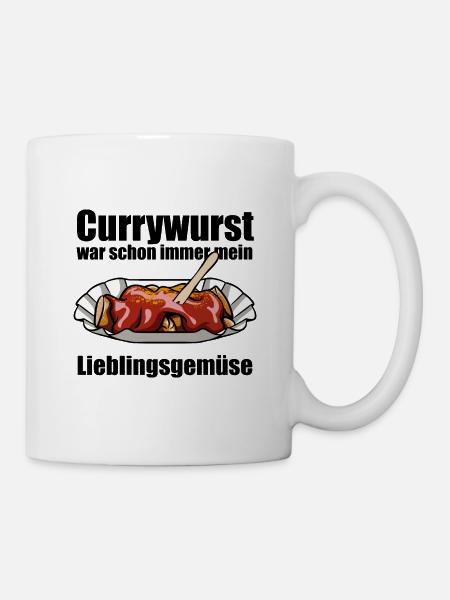 Currywurst - Mein Lieblingsgemüse - Fast Food - Tasse - Weiß