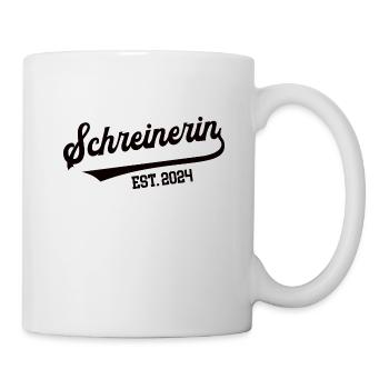 Schreinerin 2024 Beruf Schreinerei Lehre Azubi - Tasse - Weiß - Rechts