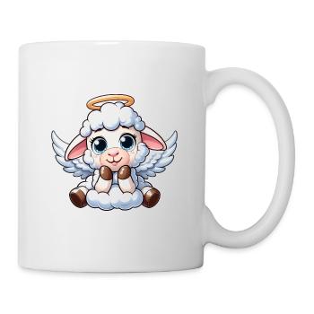 White Sheep Lamb Angel with Wings - Mug - white - Right