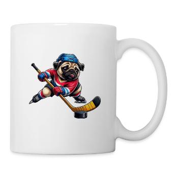 Pug Ice Hockey Player Club Dog - Mug - white - Right