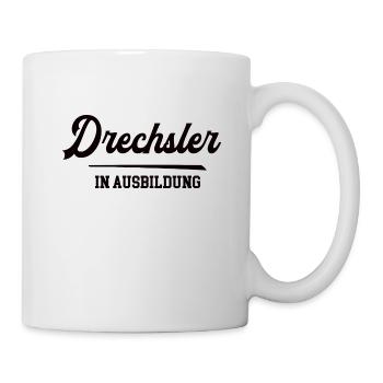 Drechsler in Ausbildung Drechslerausbildung Lehre - Tasse - Weiß - Rechts