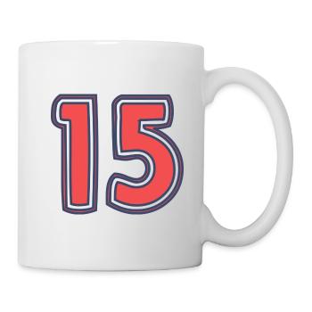 15. 15 ANS. 15e ANNIVERSAIRE. ANNIVERSAIRE 15 ANS. - Mug blanc - blanc - Droite