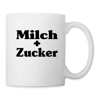 Milk + Sugar – Funny Coffee Mug - Mug - white - Right