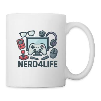 Conception de jeux et de style de vie nerd - Mug blanc - blanc - Droite