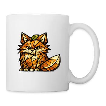 Orange Fox Cubism Version - Mug - white - Right