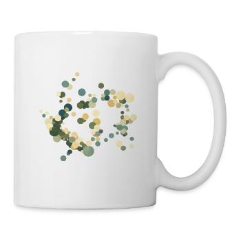 Kreis-Konfetti Farbkonzert - Tasse - Weiß - Rechts