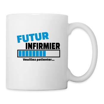 futur infirmier - Mug blanc - blanc - Droite