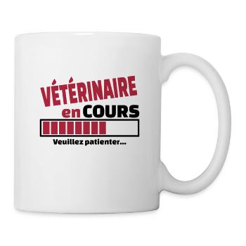 vétérinaire en cours - Mug blanc - blanc - Droite
