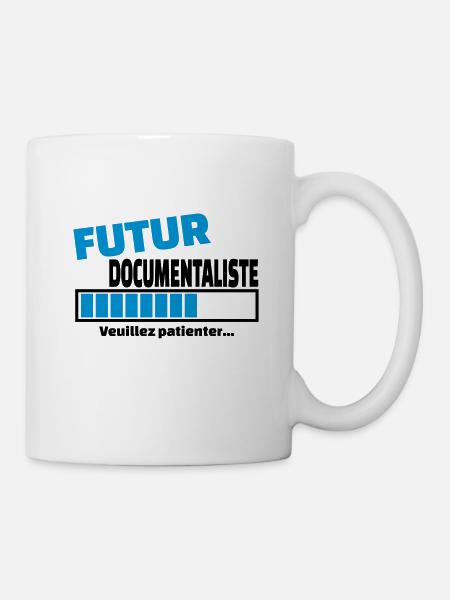 futur documentaliste - Mug blanc - blanc