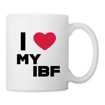 J'aime mon meilleur ami Internet IBF Black - Mug blanc - blanc - Droite