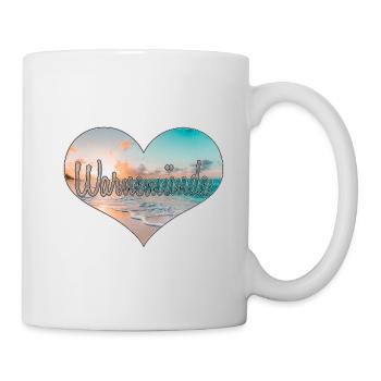 Warnemünde Herz | Yolo-Artwork - Tasse - Weiß - Rechts