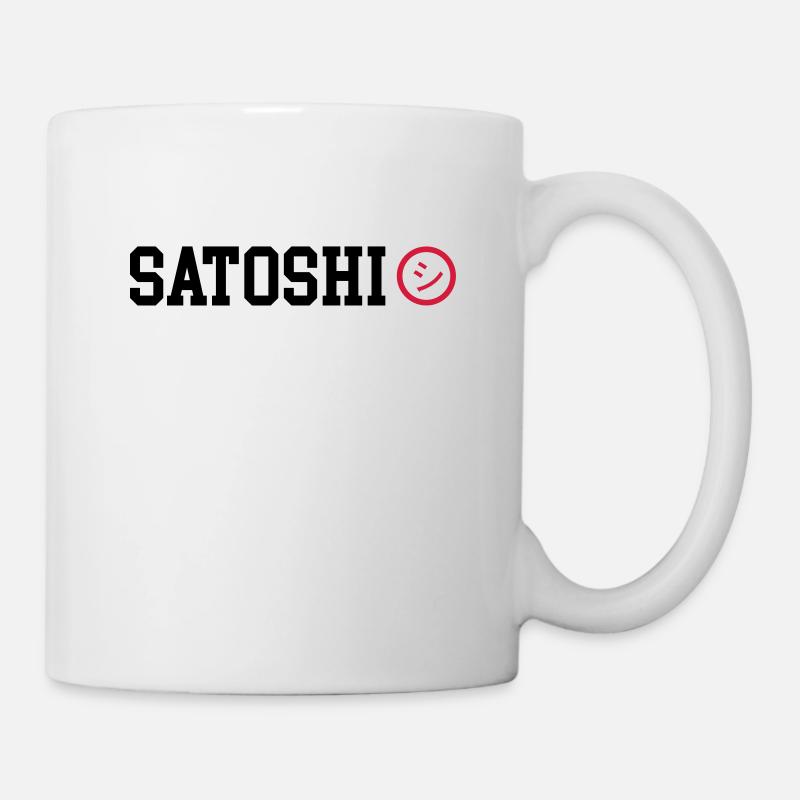 Satoshi Nakamoto BTC Bitcoin - Tasse - Weiß