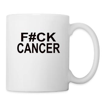 Cancer "Fuck cancer" - Tasse - Weiß - Rechts
