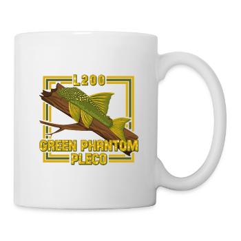 Green Phantom Pleco Catfish L200 Aquarium Ornamental Fish - Mug - white - Right