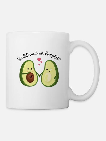 Bald sind wir komplett! Schwangerschaft Baby Paar - Tasse - Weiß