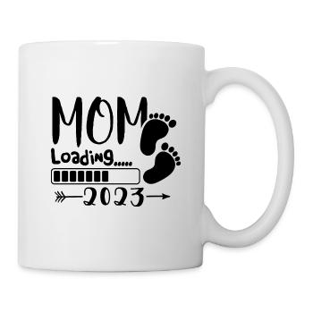 Mama loading 2023, werdende Mutter 2023 - Tasse - Weiß - Rechts